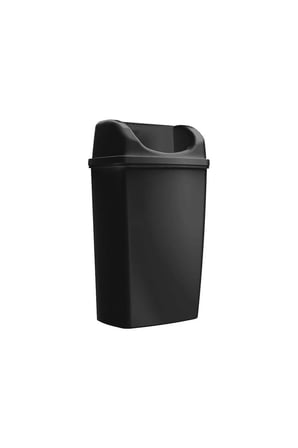 Duvara Monte Çöp Kovası 25 Litre Siyah