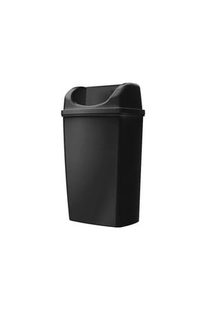 Duvara Monte Çöp Kovası 25 Litre Siyah
