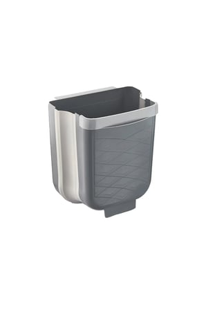 GRİ KATLANABİLİR MUTFAK ÇÖP KOVASI 6LT (5667)