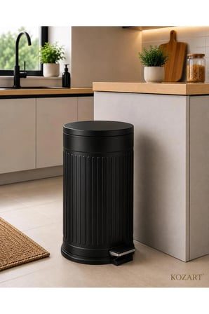 VİNTAGE 16 LİTRE OFİS MUTFAK ÇÖP KOVASI PEDALLI BANYO ÇÖP KUTUSU