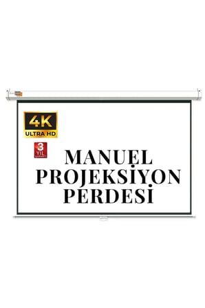 100x100 Projektör Perdesi, Zincirli, Kolay Kurulum ve Yüksek Performans
