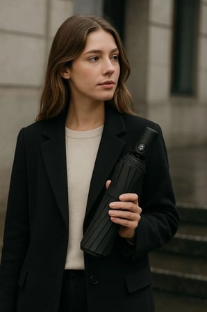 Unisex Siyah Katlanabilir Şemsiye