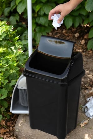 Cafe Otel Çöp Kovası Atık Kutusu Banyo Mutfak Çöp Kovası 50 Litre Kapaklı Ç