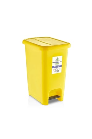 Slım Pedallı Çöp Kovası Renkli 30 Lt