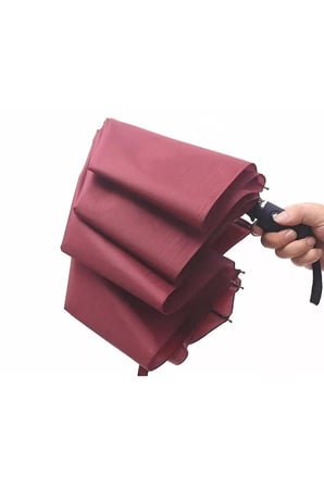Bordo Tam Otomatik Şemsiye