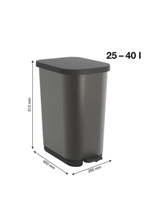 Ribo Pedallı Softclose Çöp Kutusu (35L)