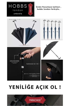 PARACHASE AMORTİSÖRLÜ BASTON ŞEMSİYE