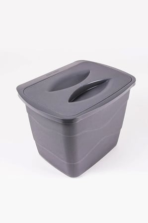 Dolap Askılı Pratik Çöp Kovası - Gri