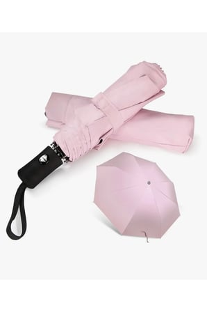 Tam Otomatik Çanta Boy Pembe Şemsiye