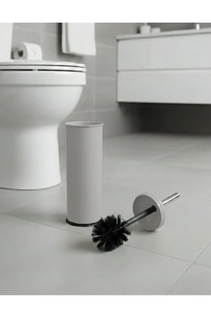Metal Bon Kapak Tuvalet Fırçası Gri Wc fırçası Lüx Tuvalet fırçası Metal tu