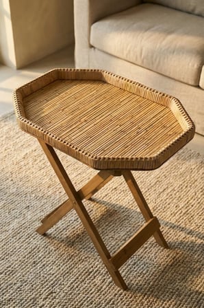 Katlanabilir Rattan Sehpa