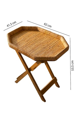 Katlanabilir Rattan Sehpa