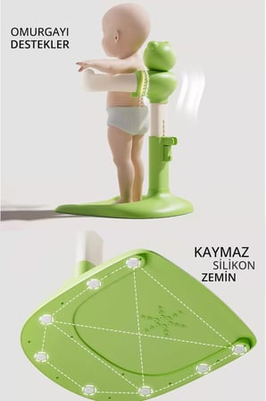 HoldMe Bebek Banyo Duş Standı Yeşil Kurbağa