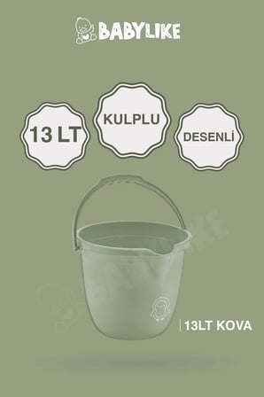 Soft Touch Bebek Banyo Seti | Bebek Küveti, 13 lt Kova,1,5 lt Maşrapa