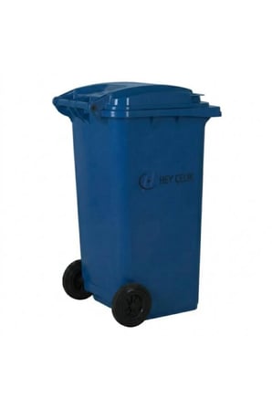 120 Litre Mavi Plastik | Tekerlekli Kapaklı