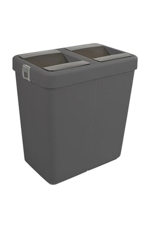 Mote Siyah 80 Lt Çöp Kovası Hassas Kapaklı Çöp Kutusu Pratik Kapak