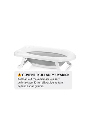 Katlanabilir Banyo Seti- Gri