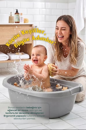 Bebek Banyo Küveti - Bebek Yıkama Küveti, Yenidoğan Yıkama Küveti 40 Lt - G