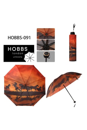 HOBBS LONDON ATLI MODEL 8 TEL YARASA ŞEMSİYE