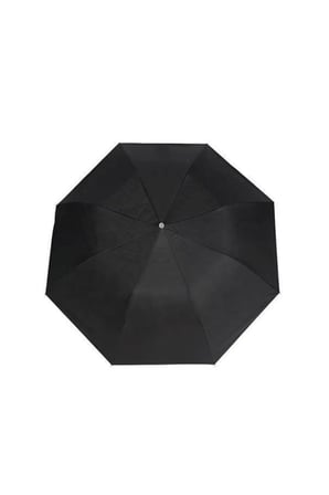 130cm Derin Siyah Gümüş Şemsiye