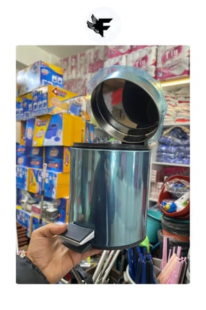 1. kalite Tuvalet Banyo Balkon Mutfak 3 Litre Paslanmaz Çelikli Pedallı Çöp