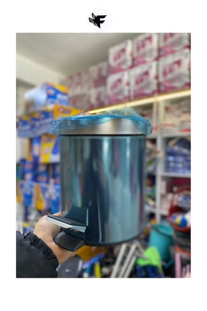 1. kalite Tuvalet Banyo Balkon Mutfak 3 Litre Paslanmaz Çelikli Pedallı Çöp