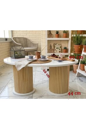 Bohem sehpa Mdf malzemeli orta sehpa çay sehpa 90cm 68cm