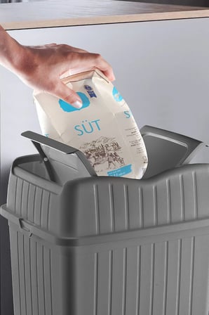 5Lt. Çift Kapaklı Çöp Kovası, Mutfak ve Banyo İçin Çöp Kutusu