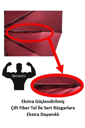 Rüzgarda Kırılmayan Tam Otomatik Güçlü Dayanıklı Şemsiye