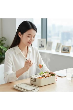 2000 ml 2 Kat Paslanmaz Çelik Çorba Kaseli Bento Sefer Tası