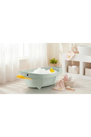 Neşeli Ördek Bebek Banyo Küveti Soft Yeşil