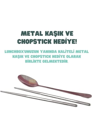 Tek Katlı 2 Bölmeli 700ml Çelik Sefer Tası Yemek Kutusu (Pembe)