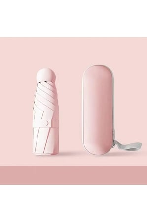 Pembe Şemsiye Büyük Boy Kılıflı
