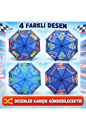 Desenli Erkek Çocuk Şemsiyesi