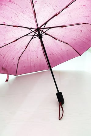 Kadın Pembe Damlacık Şemsiye