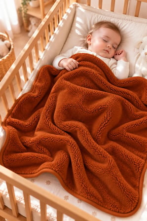 Wellsoft Bebek Çocuk Battaniyesi 100x150cm Çift Taraflı Kundak Puset Örtüsü