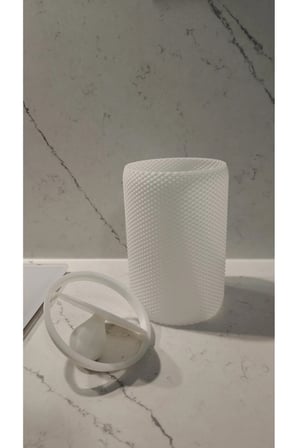 Mini Masaüstü Çöp Kovası - Beyaz