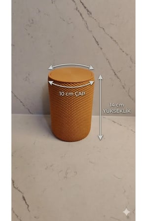 Mini Masaüstü Çöp Kovası - Turuncu