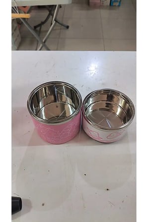 2 BÖLMELİ PASLANMAZ ÇELİK YEMEK TERMOSU