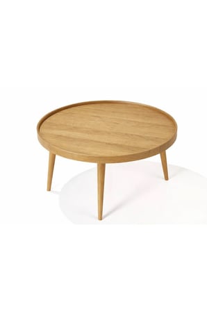 Meşe Orta Sehpa Çap 60 Cm