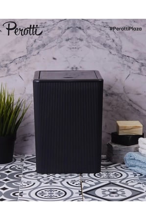Kare Çöp Kovası Plastik 5 Litre Click Kapak