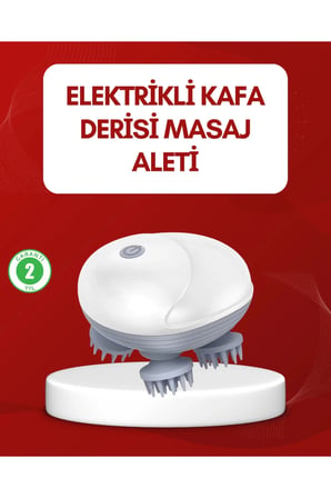 Su Geçirmez Elektrikli Kafa Masaj Cihazı, Rahatlatıcı ve Hafif Tasarım