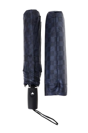 Unisex Siyah Desenli Otomatik 10 Telli Extra Dayanıklı Şemsiye