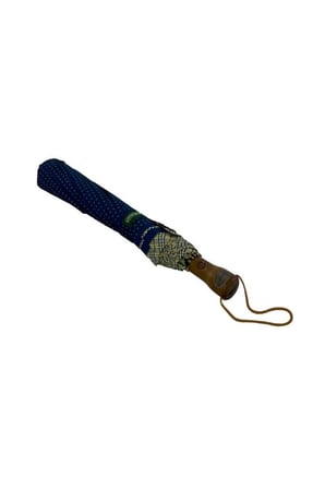 Sarı Puantiyeli Lacivert Şemsiye
