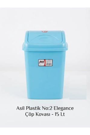 Plastik Elegance 7,5 Litre Sallanır Kapaklı Çok Amaçlı Çöp Kovası
