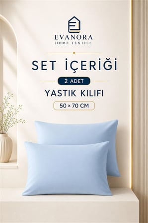 Riva Serisi Bebemavi 2'li Yastık Kılıfı Seti 50 x 70 cm