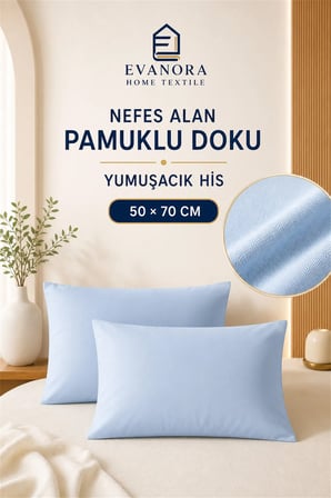 Riva Serisi Bebemavi 2'li Yastık Kılıfı Seti 50 x 70 cm