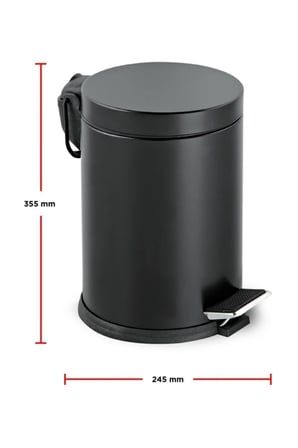 12 Litre Çöp Kovası 12 Litre çöp kovası Ev Ofis Banyo Mutfak Lux çelik 35*2