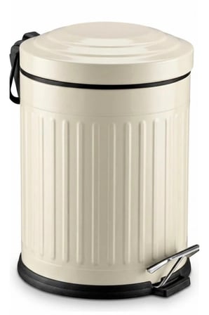 Çöp Kovası Çizgili Krem 5 Litre
