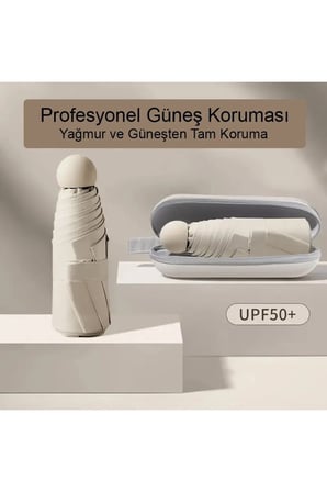 Krem Şemsiye Özel Kılıflı